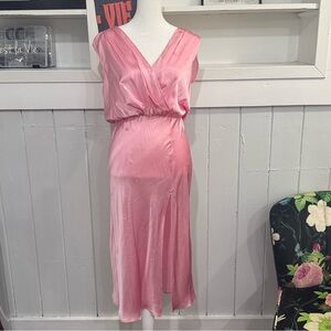 Amanda Uprichard Pink Midi Dress